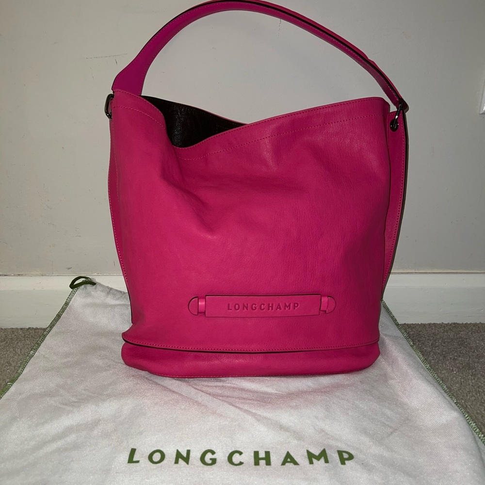 Longchamp Pink bucket bag
